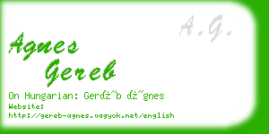agnes gereb business card